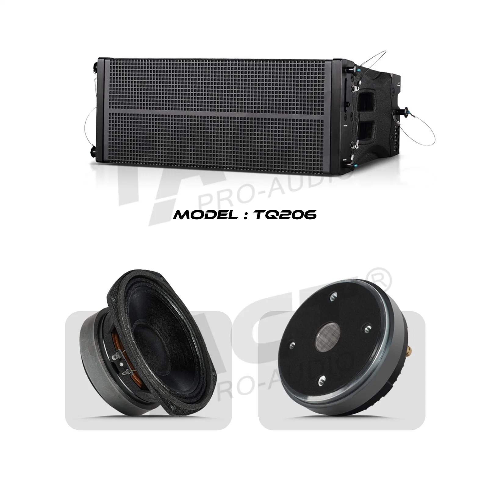 Professional Audio Tact Tq206 Line Array Speaker for Church, Conference Hall