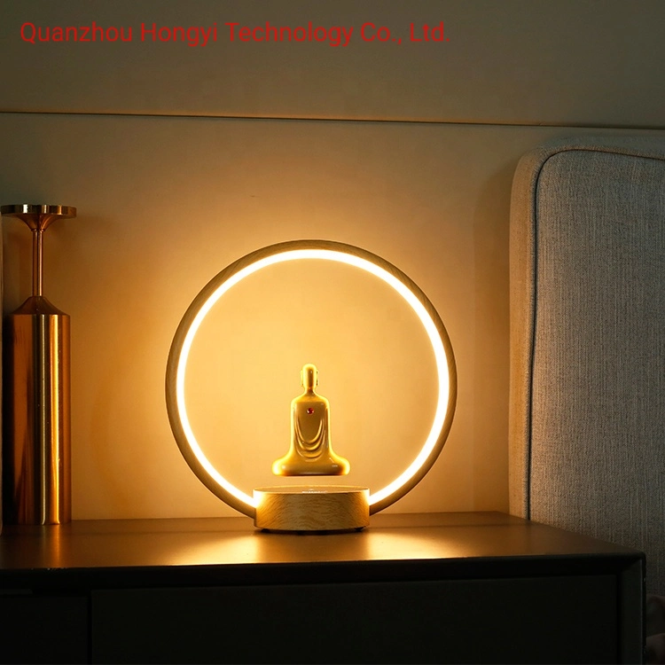 LED Home Fixture Modern Living Room Decorative Dining Magnetic Levitation Floating Buddha Room Light