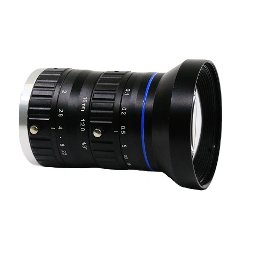 F2.0 16mm 4/3" 12MP C-Mount Fa Industrial Máquina Câmera lente de visão