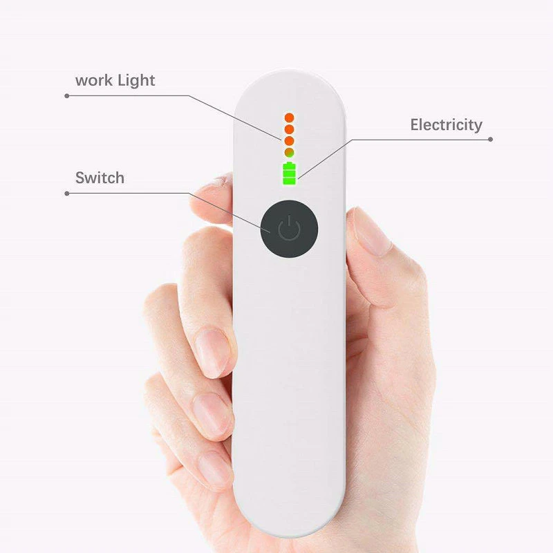 Fast Delivery New Arrival Mutiple Functional Portable UVC Light Sterilizer with Build-in 400mAh Rechargeable Lithium Battery