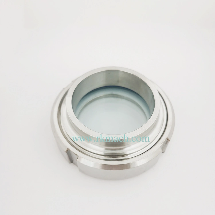 1 pouce Od25mm Verre de vue pour réservoir en acier Accessoires de réservoir à double enveloppe Verre de vue de type union sanitaire.