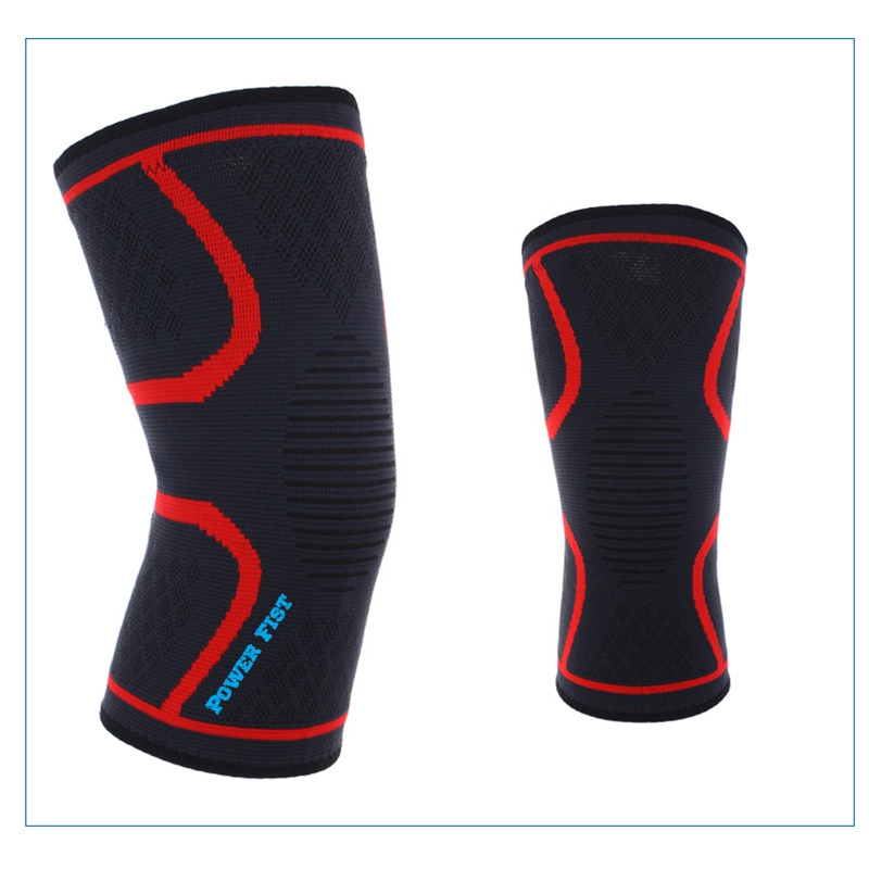Customized Compression Knitted Breathable Neoprene Knee Support Sleeve for Sports Brace