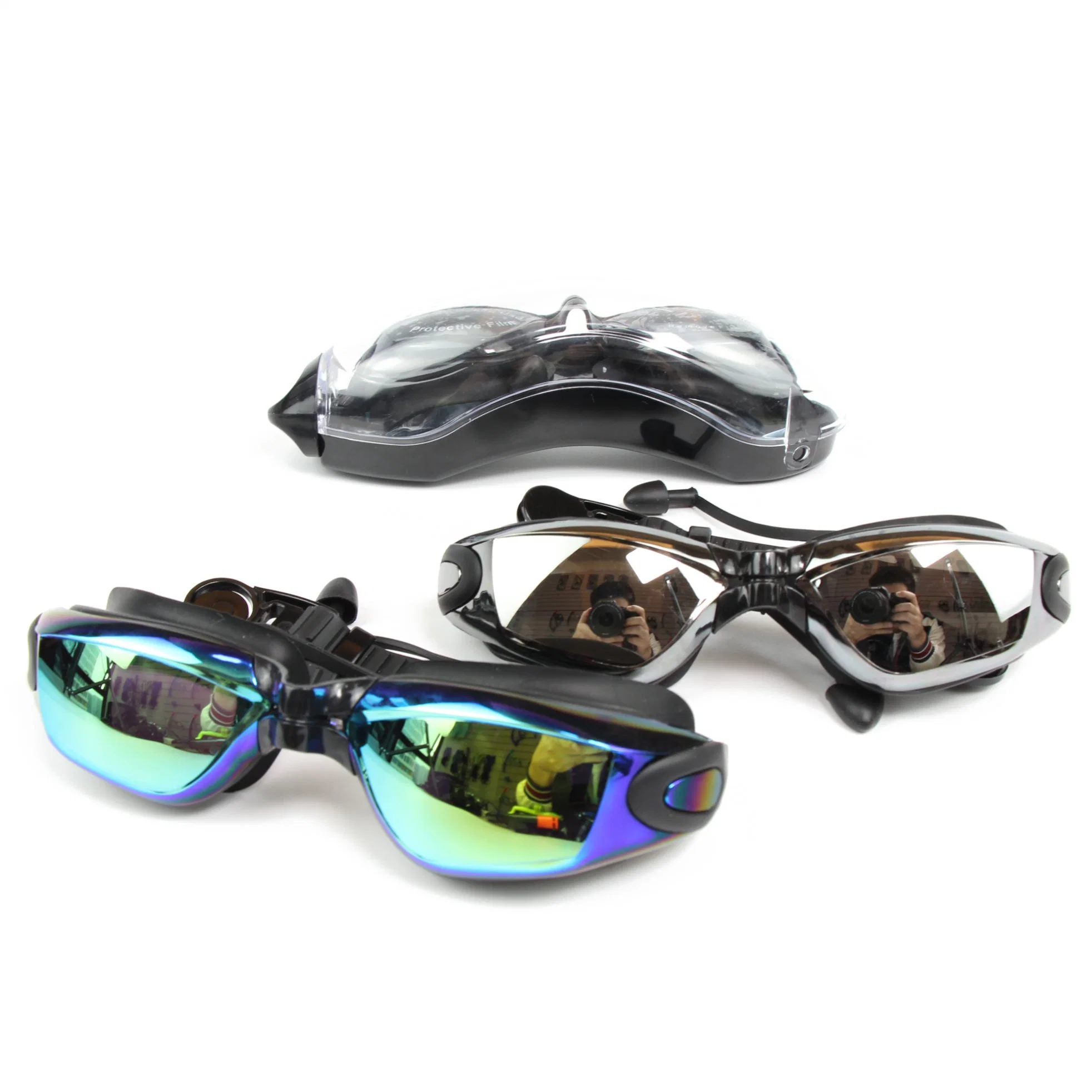 Professionelle Schwimmbrille Anti Fog kein undichter UV-Schutz weit Schwimmbrillen Ansehen