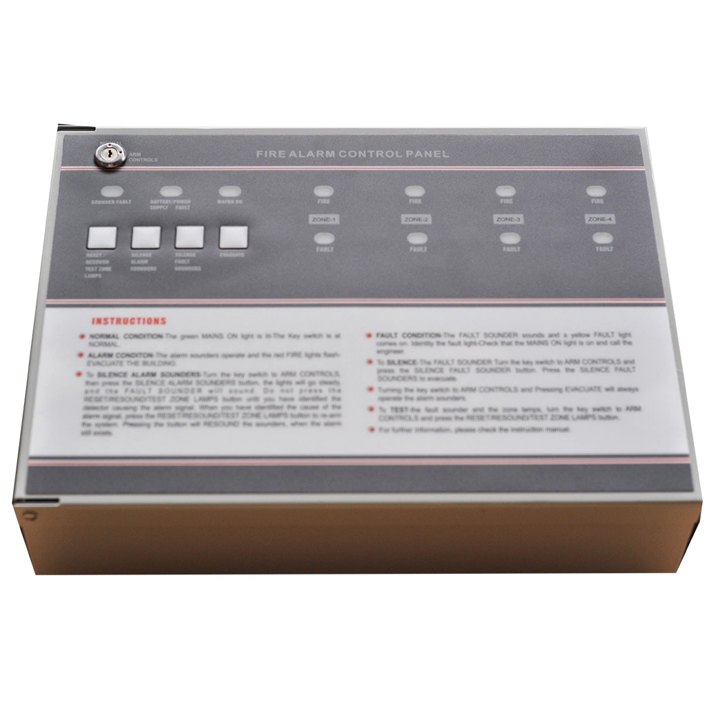 Customized Conventional Wired Fire Alarm Control Panel for Smoke Detector