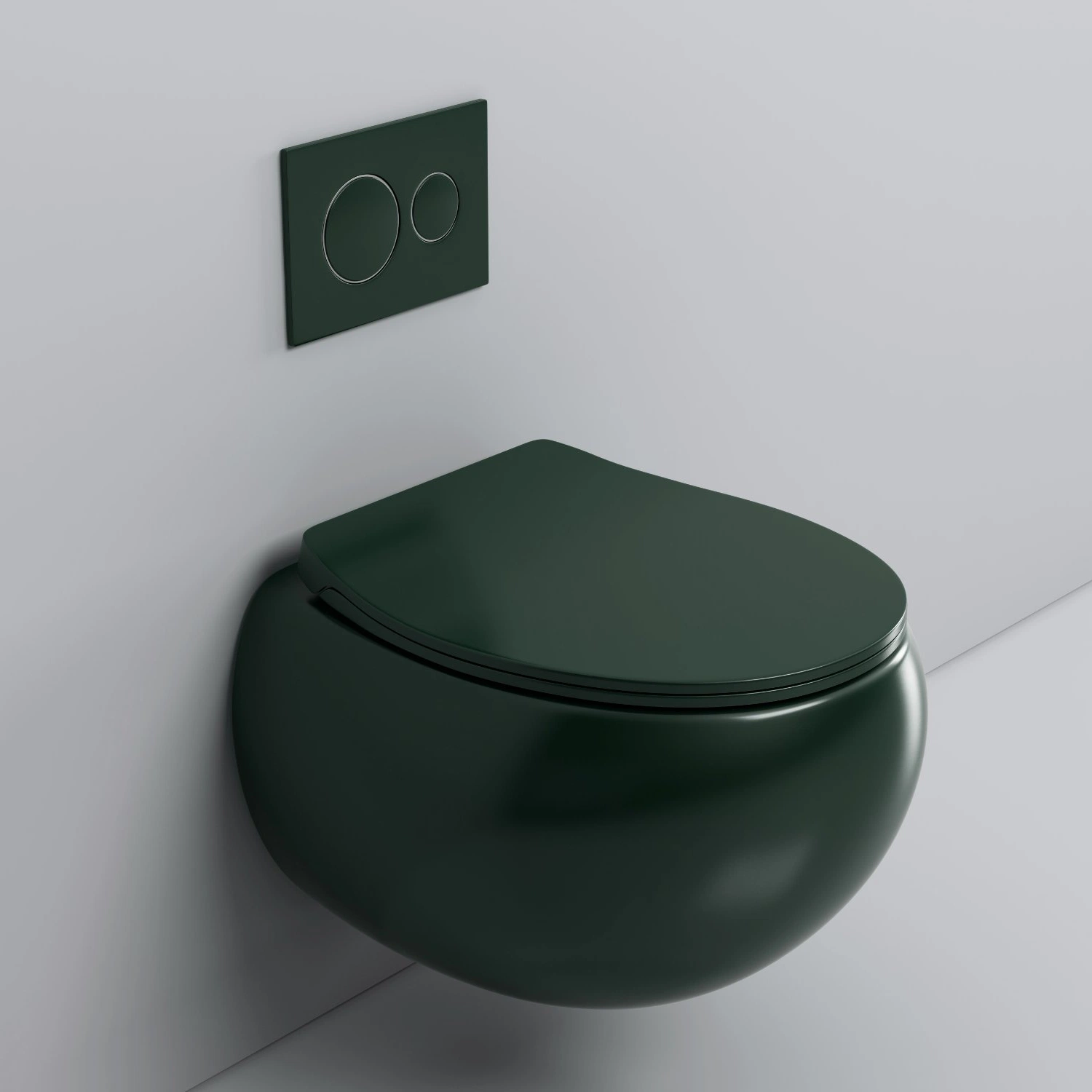 China Wholesale Sanitary Ware Green Furniture Toilet Bowl Accessories Ceramic Colour Bathroom Water Wall Hung Toilet