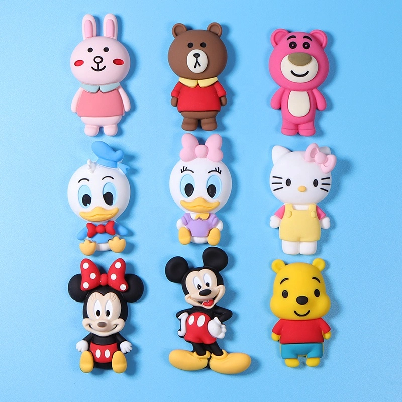 Kwaii Cartoon Animal Mickey Minnie Crafts for Mobile Phone Decoration