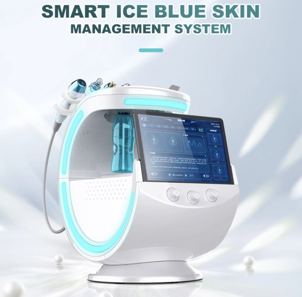2023 New Skin Care Machine Multifunction Hydro Facial Skin Care Machine Smart Ice Blue Beauty Machine