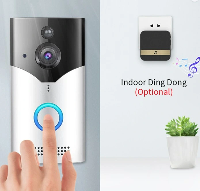 2022 Home Video Smart WiFi Doorbell Wireless Doorbell with Camera Intercom Wireless Ring Doorbell Tuya