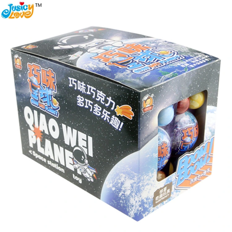 Hot Selling Wholesale/Supplier Planet Chocolate Biscuit Balls with Sweets Chocolate and Toy