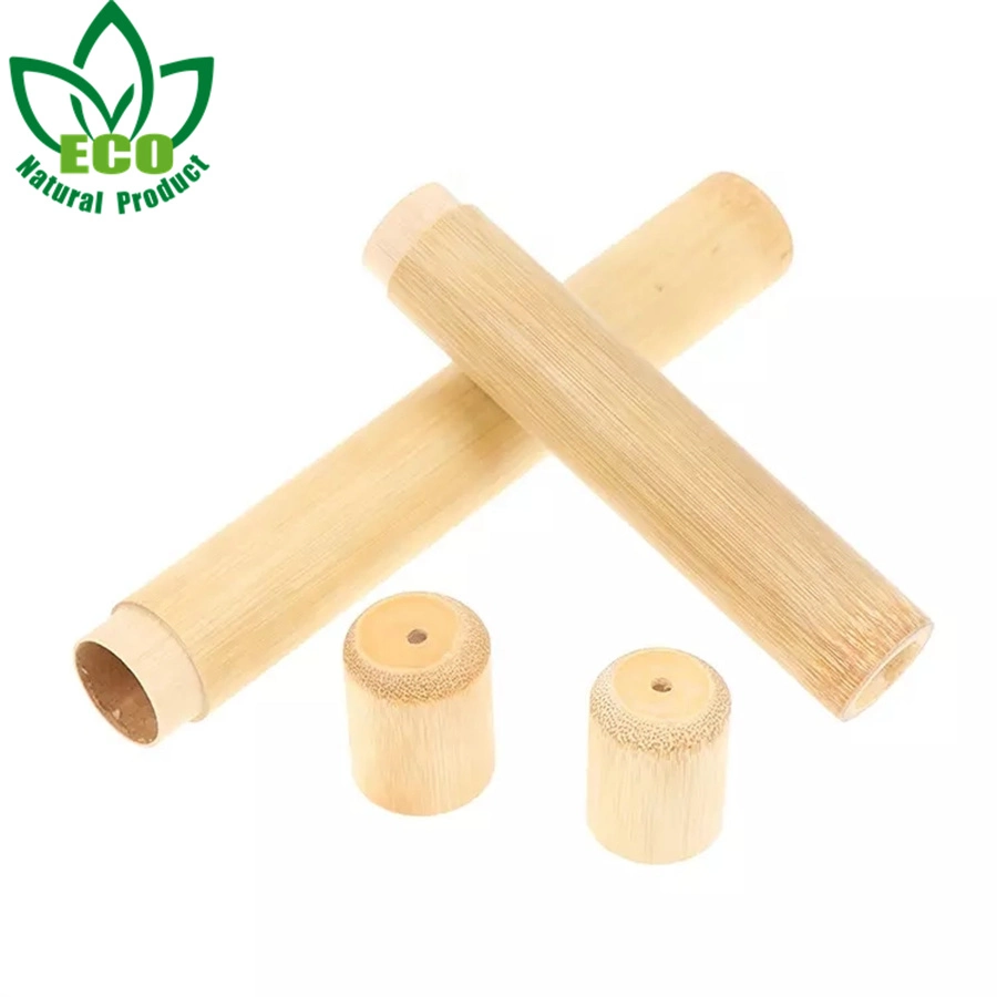 Promotional Convenient to Carry Bamboo Toothbrush Case Travel