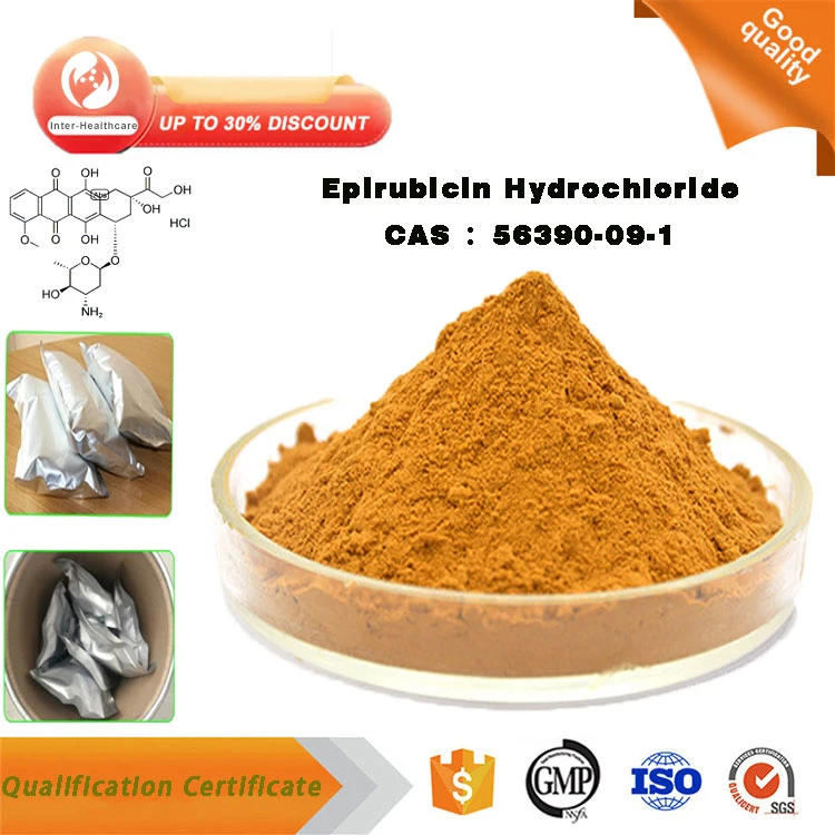 High Quality Western Medicine Raw Epirubicin Hydrochloride/HCl Powder CAS 56390-09-1 Epirubicin Hydrochloride