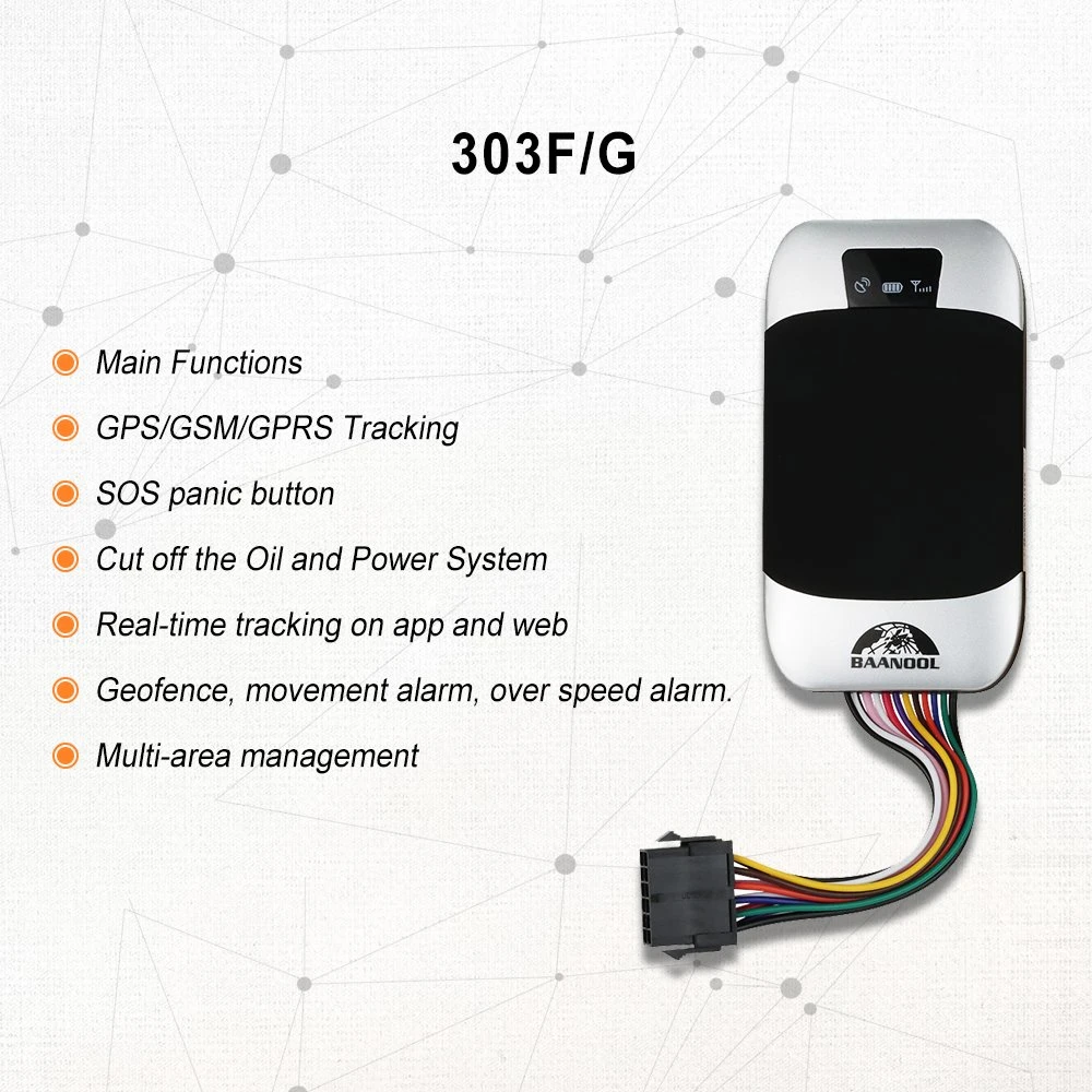 Système de suivi GPS étanche GPS Tag Tracker Coban 303f 303G Google Map emplacement en temps réel