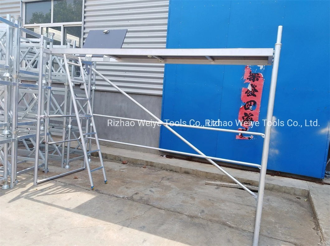 Modular European Layher Facade Scaffold Walk Through Platform Frame