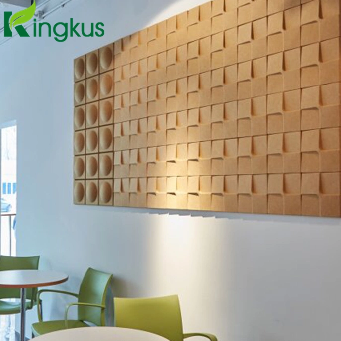 Cube Suger 3D Polyester Fiber Acoustic Panel Wll Board