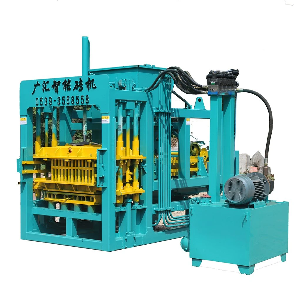 Qt4-15 Full Automatic High Capacity Cement Concrete Hollow Paving Brick Block Production Line