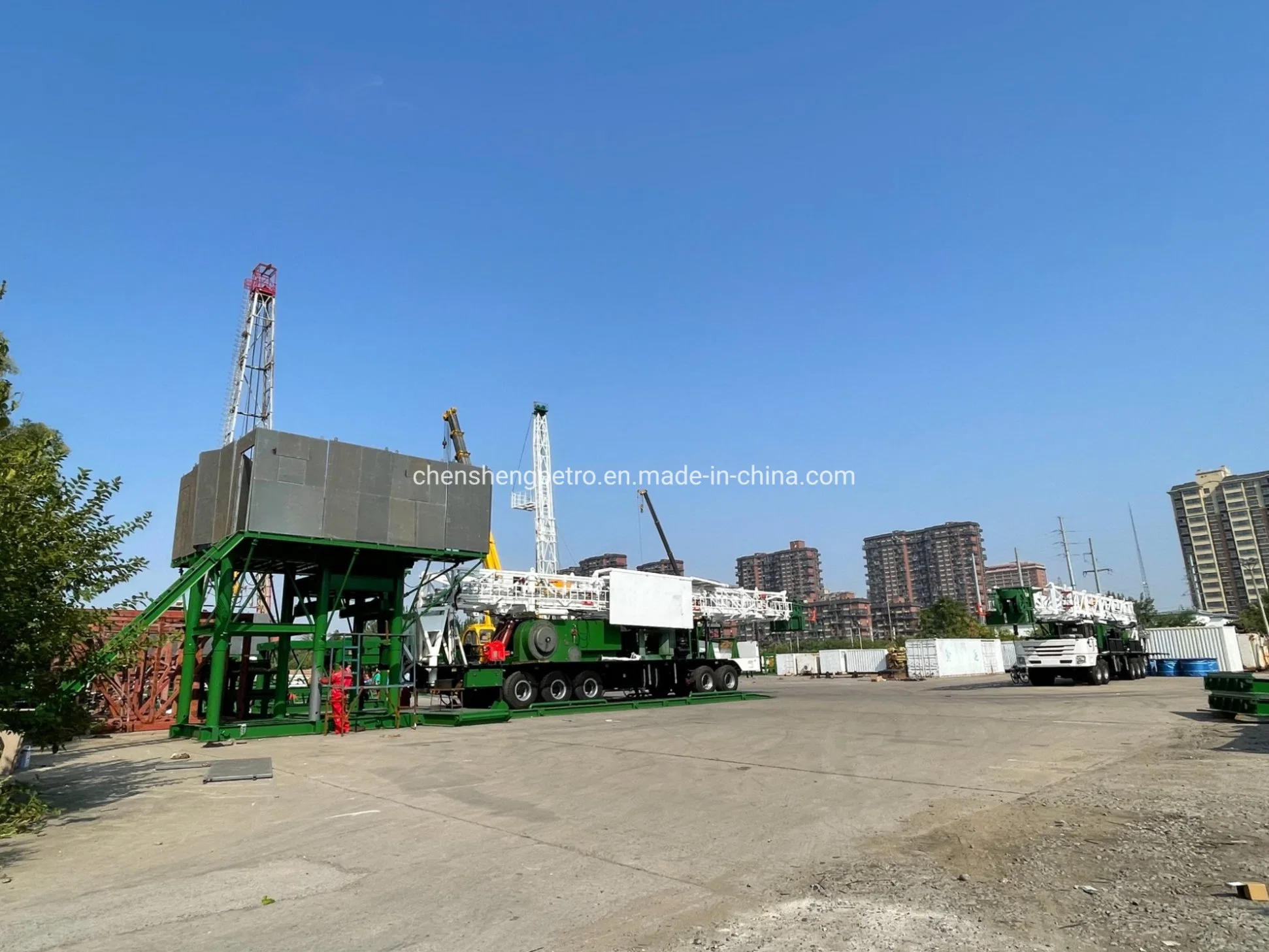 to Azerbaijan Middle Asia 110t Xj550HP/Zj15/1500m Land Oil Drilling and Workover Rig Truck Mounted Drilling Rig