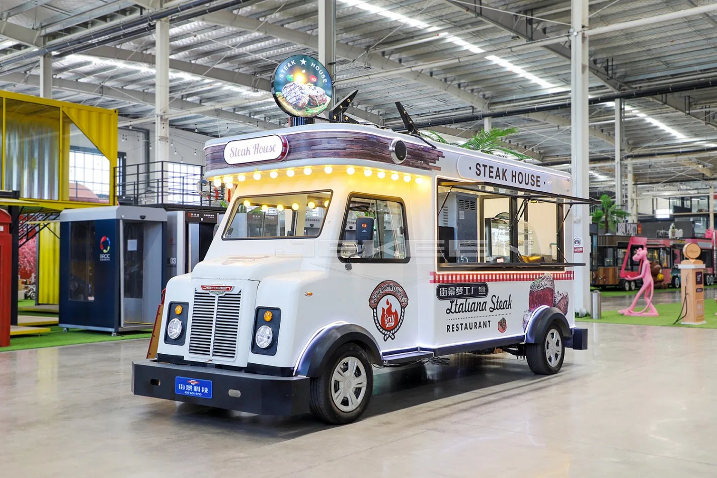 Jekeen BBQ Machine Mobile Snack Shop Electric Food Truck Trailer