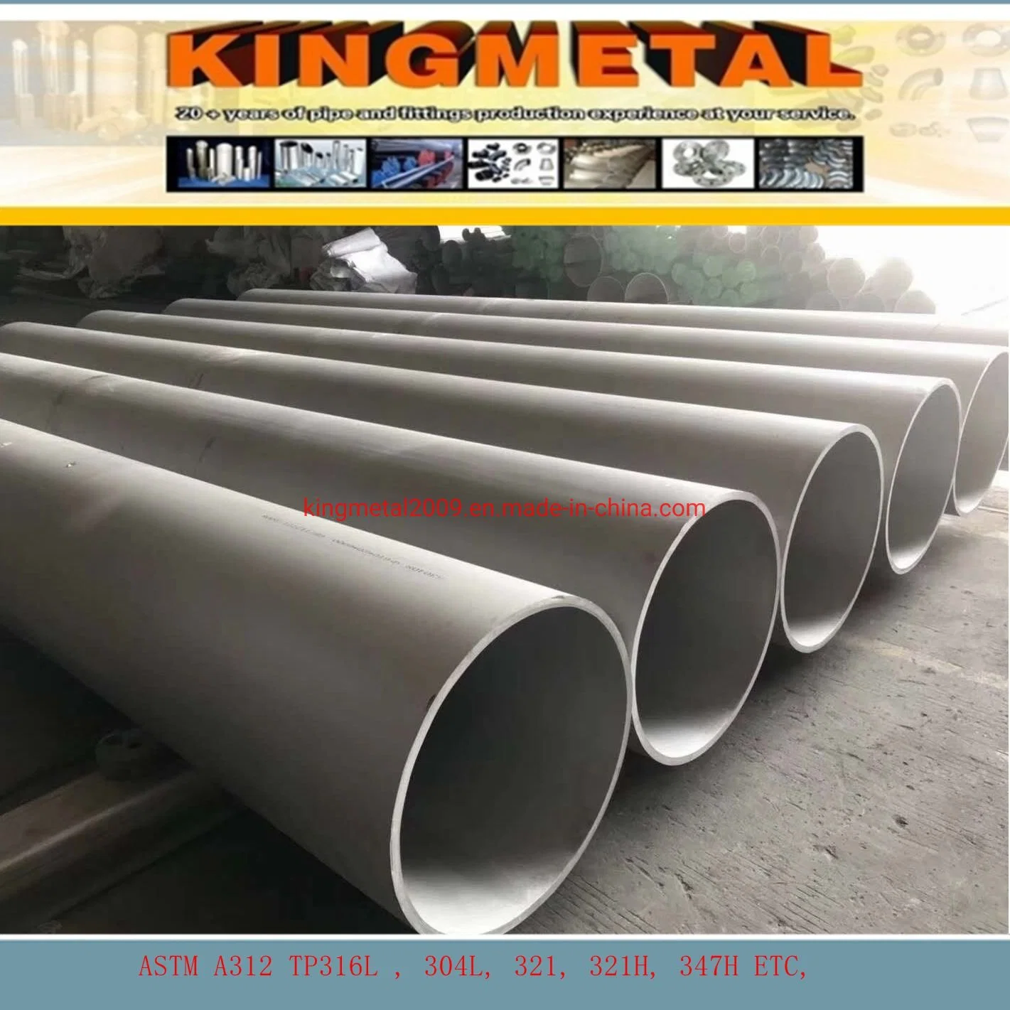 A312 304/316/310S/321/321H /347H Seamless Stainless Steel Pipe