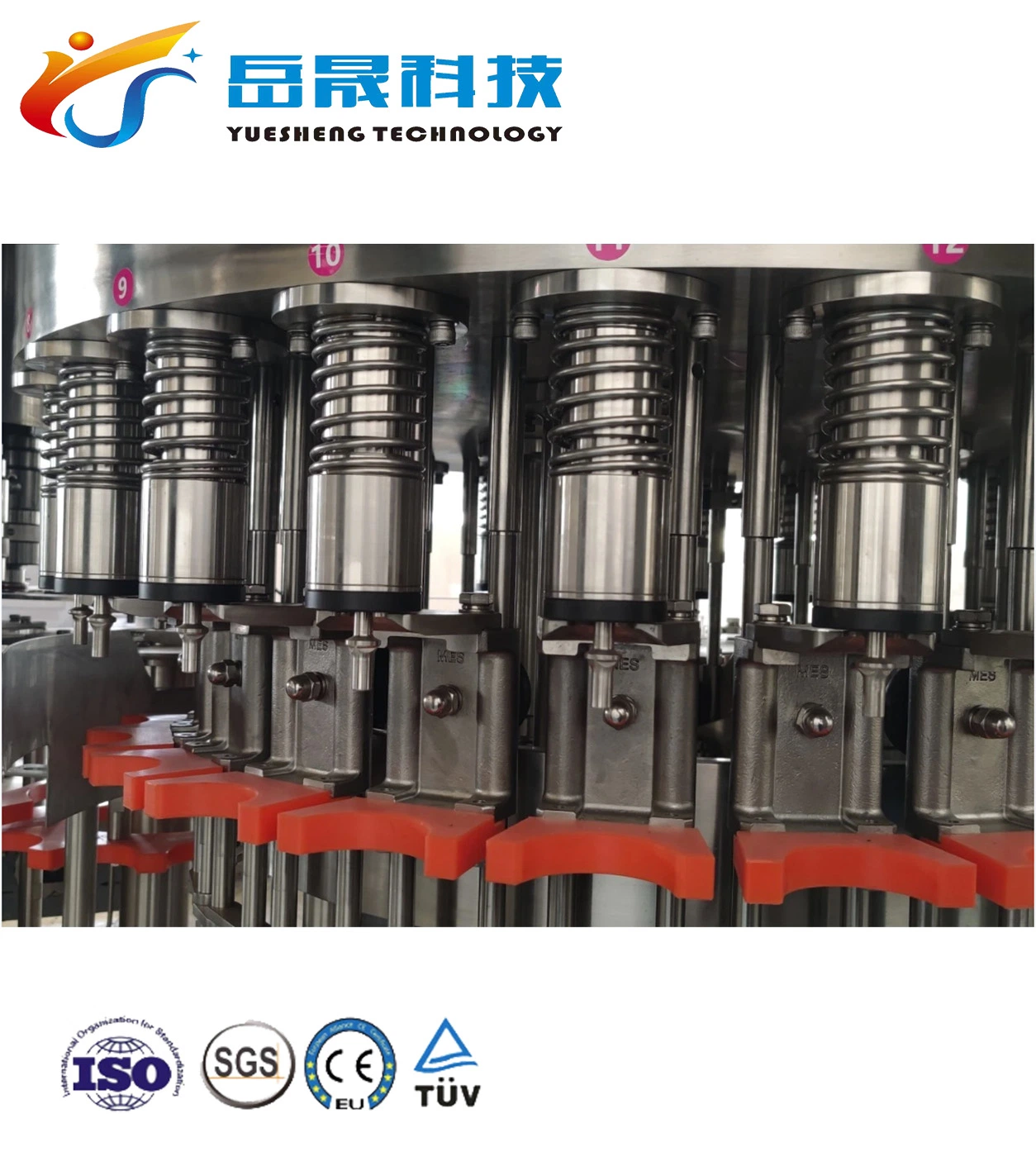 Ushine Carbonated Water Filling Machine Automatic 200-2000ml Pet Bottled Soft Drink Production Line