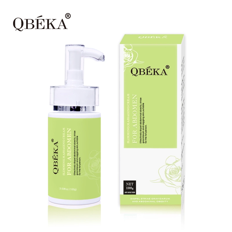 Crème de Massage minceur QBEKA pour l'abdomen de la glace de perte de poids chaud amincissant la crème fraîche