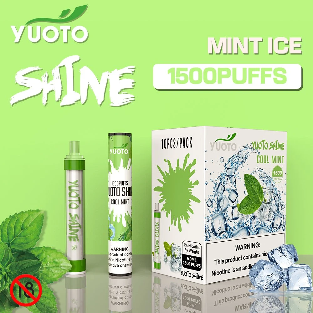 2021 Best Quality Most Popular Yuoto Shine 1500puffs Puff The Electronic Cigarettes