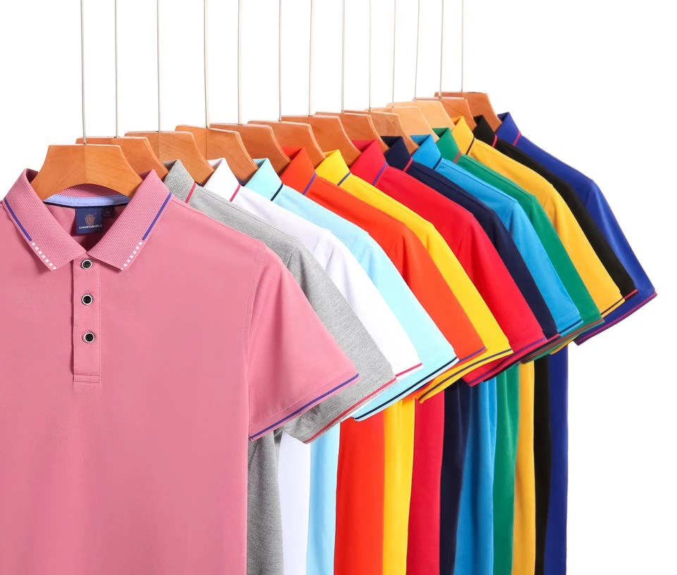 Summer Solid Blank Polo Golf Shirt Cotton Pique Mens Custom Logo Shirts