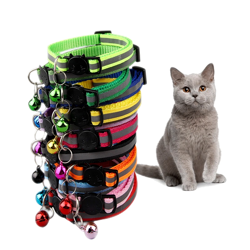 Quick Release Safety Buckle Bell Reflective Pet Dog Collar