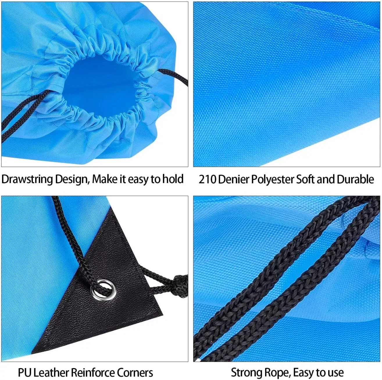 Polyester Waterproof Small Satin Drawstring Bag Custom Printed Sports Canvas Nylon Drawstring Backpack Cotton Drawstring Bags
