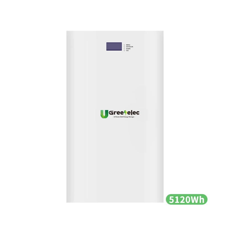 U-Greenelec Hot Selling y mejor calidad 51,2V 100ahwall montado Inicio Batería de almacenamiento