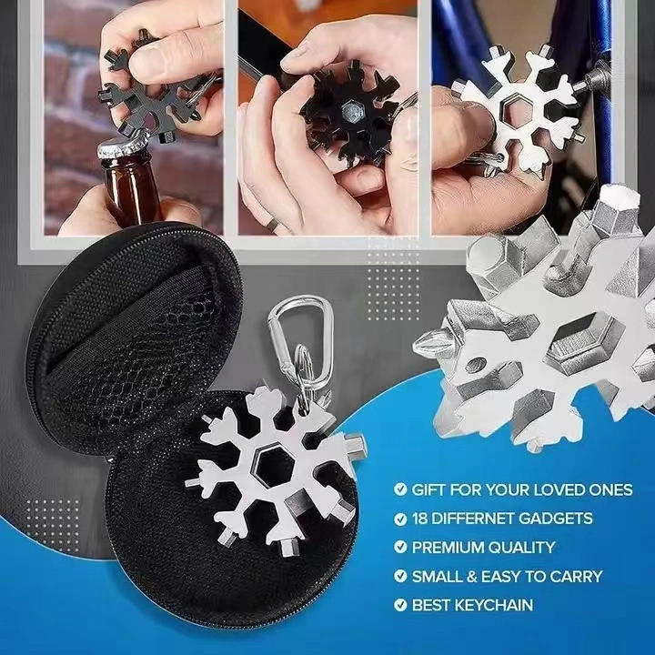 23-in-1 Multi Tool Portable Multi-Functional Pocket Multi Tool Snowflake Wrench, Tool, Hand Tool, Hardware Tool, Wrench, Spanne