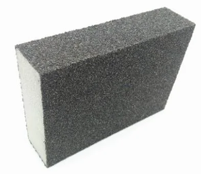 100*70*25mm Sharpness Silicon Carbide (Sic) Sander Abrasive Foam for Wood/Car/Leather/Glass