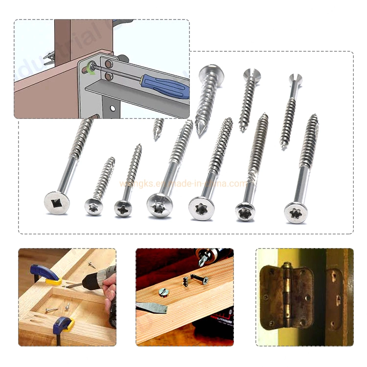 Ingks Supply Customized Indented and Slotted Hex Wafer Head Hi-Low Thread Wood Screws