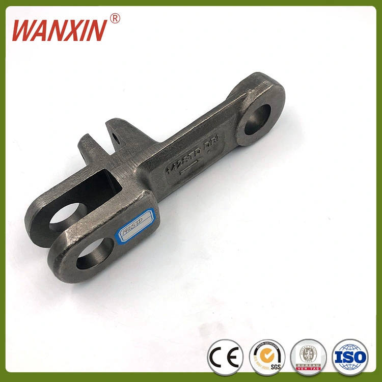 Customized Wanxin/Customized Industrial Equipment Plywood Box Forging Roller Chains Steel Transmission Chain Scraper