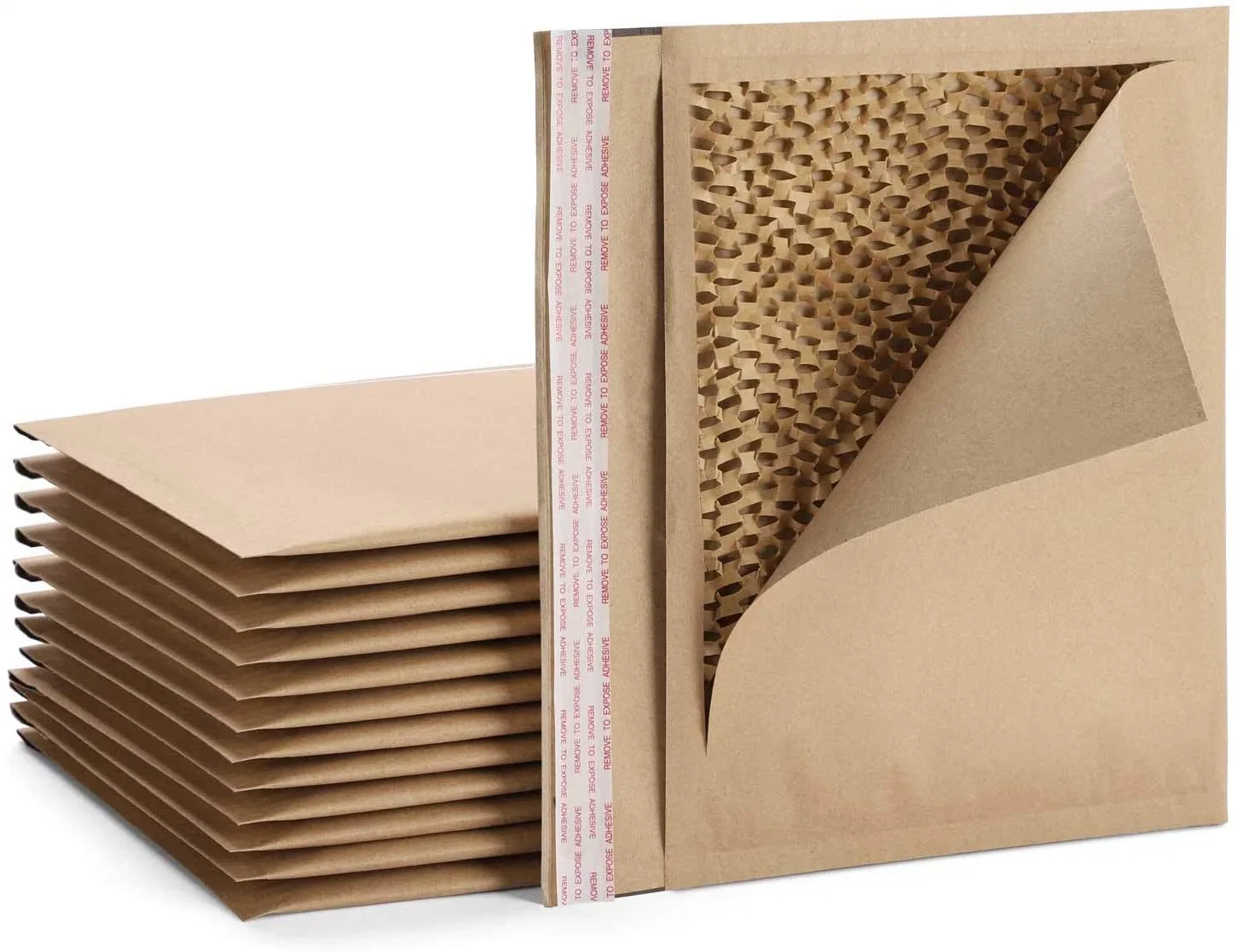 Panal de miel ecológica de aire de cartón ondulado de envío de mailing de polipropileno envases de papel Biodegradable personalizado sobre acolchado cojín burbuja Kraft bolsa