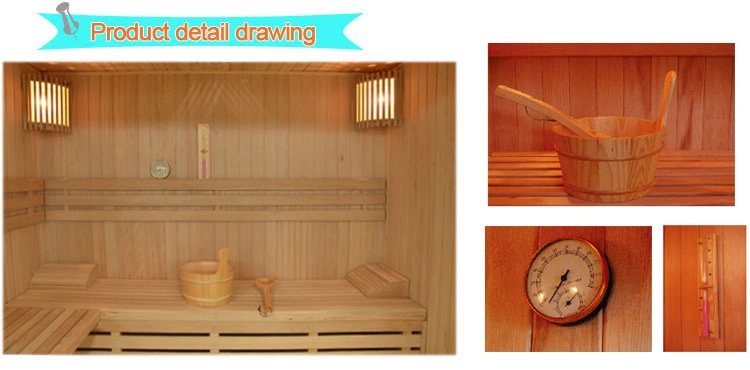 Wholesale/Supplier Home Sauna Steam Shower Enclosure Dry Steam Wood Sauna Room with Glass Frame