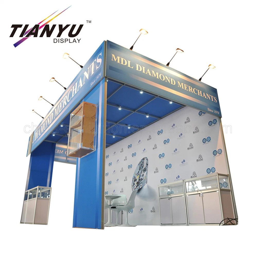 Expo Platform New Design Jewellery Exhibition Booth Stands Trade Show Display Portable Aluminum Material