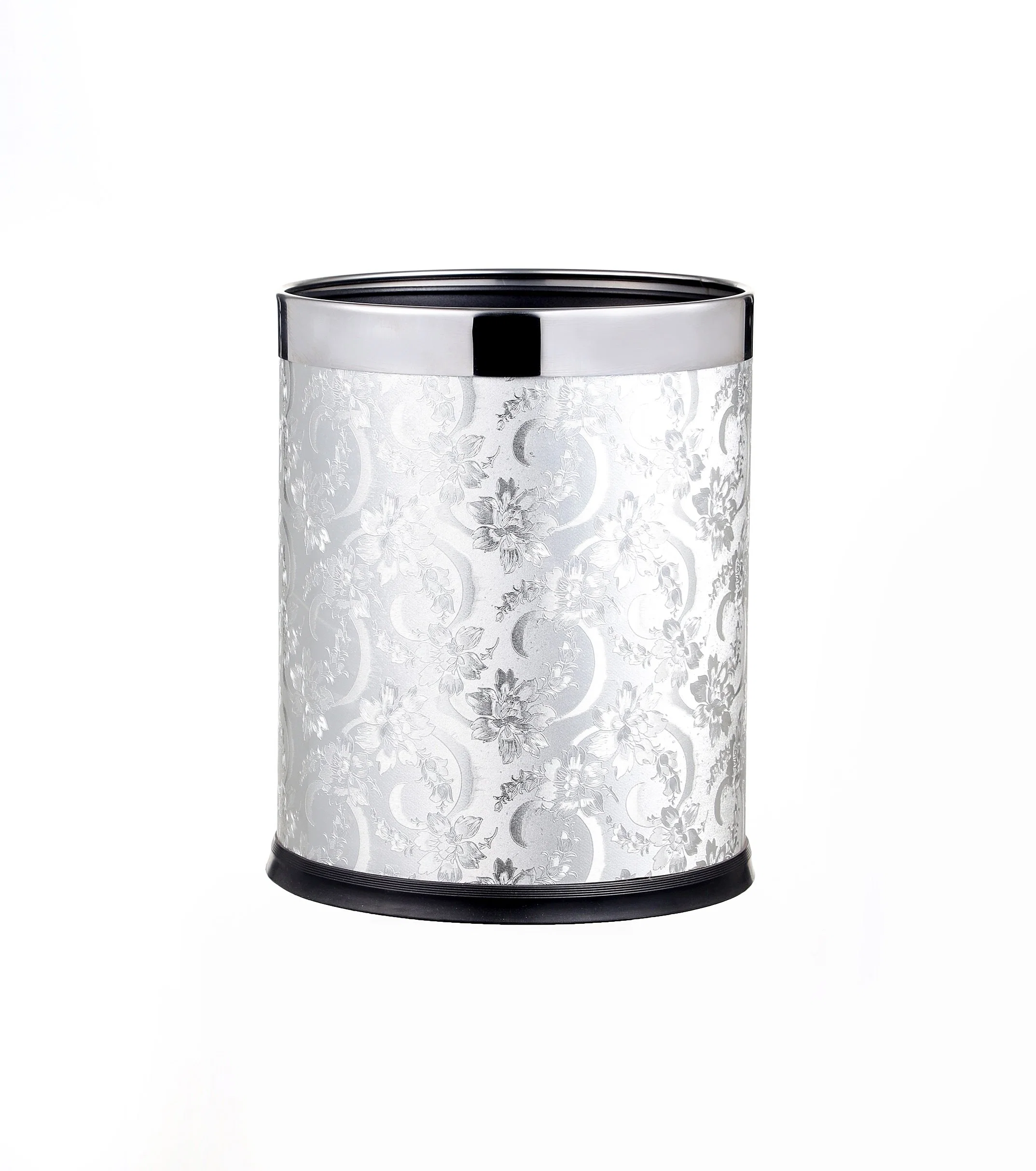 Hotel Stainless Steel Guestroom Garbage Bin with Double-Deck (KL-06)