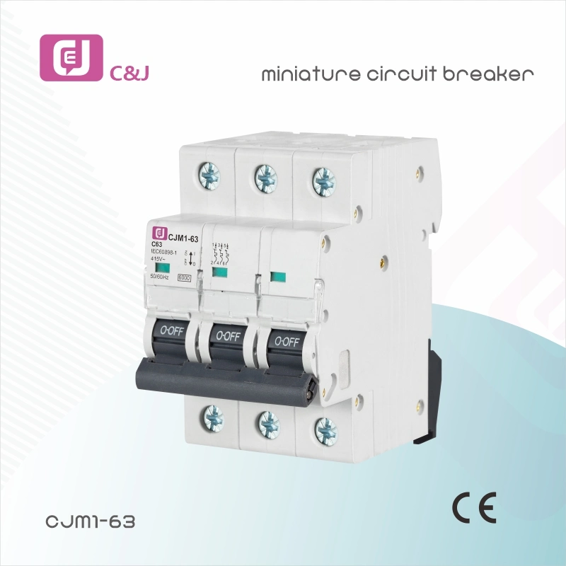 Cjm1 1-4p 63A Miniature Circuit Breaker for Distribution Box Switch Box