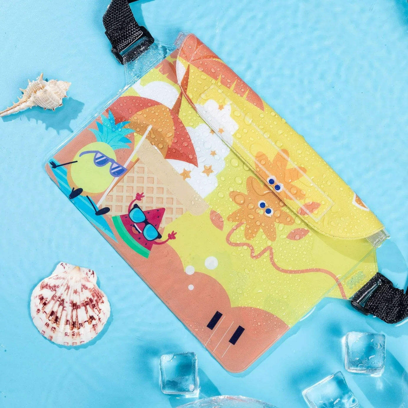 Large Cute Swimming PVC Rafting Leisure Seal Transparent Waterproof Mobile Phone Pouch