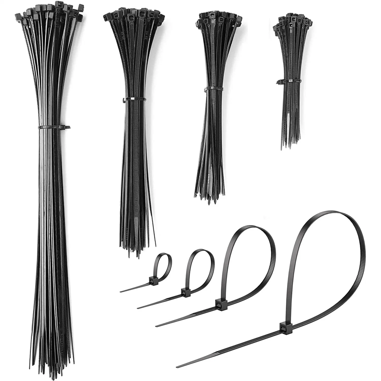 4+6+8+10-Inch, Multi-Purpose Wire Management Nylon Cable Ties Plastic Products