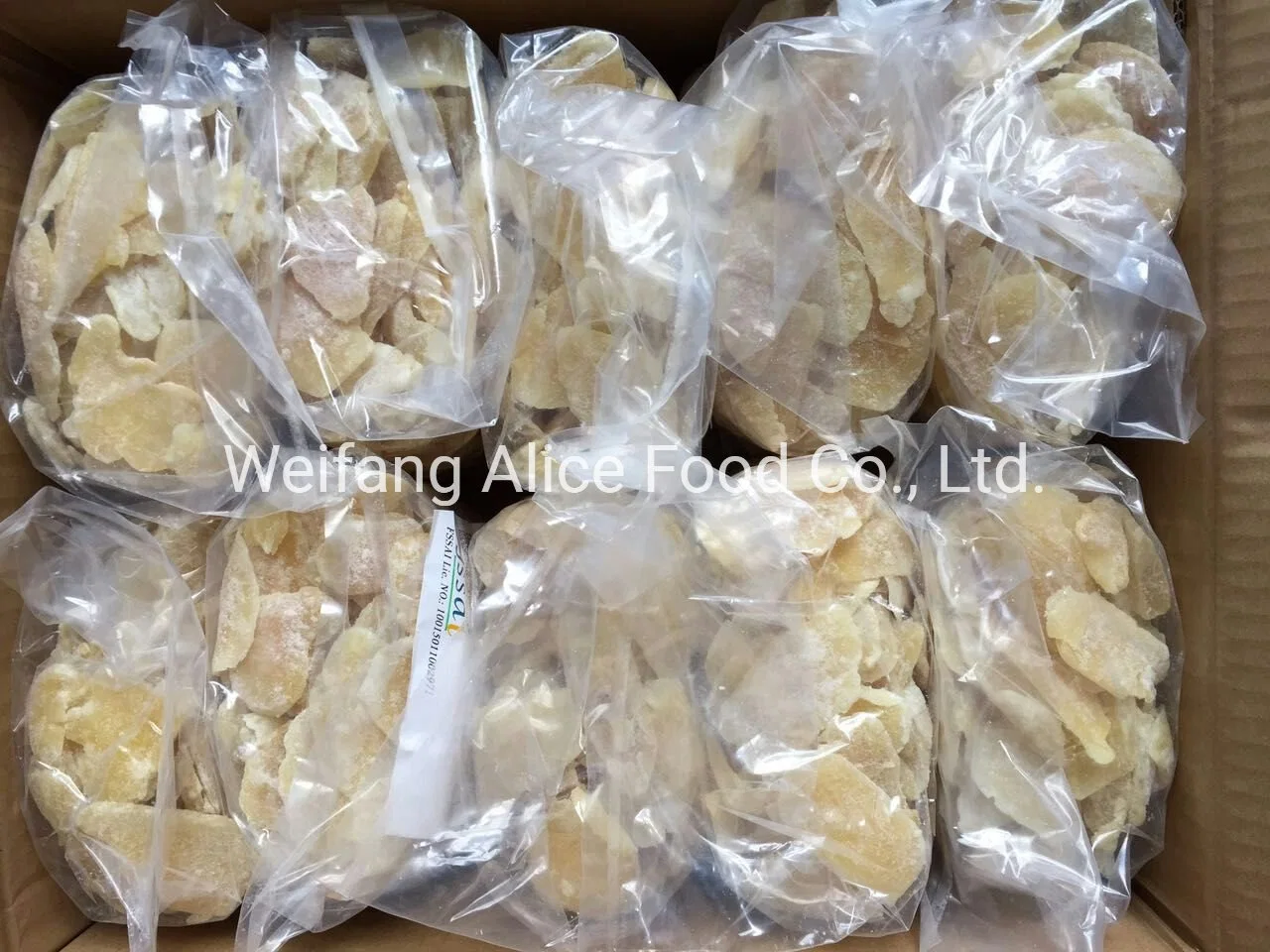 Wholesale/Supplier Candied Ginger Crystallized Ginger Sweet and Spicy Food Dry Ginger