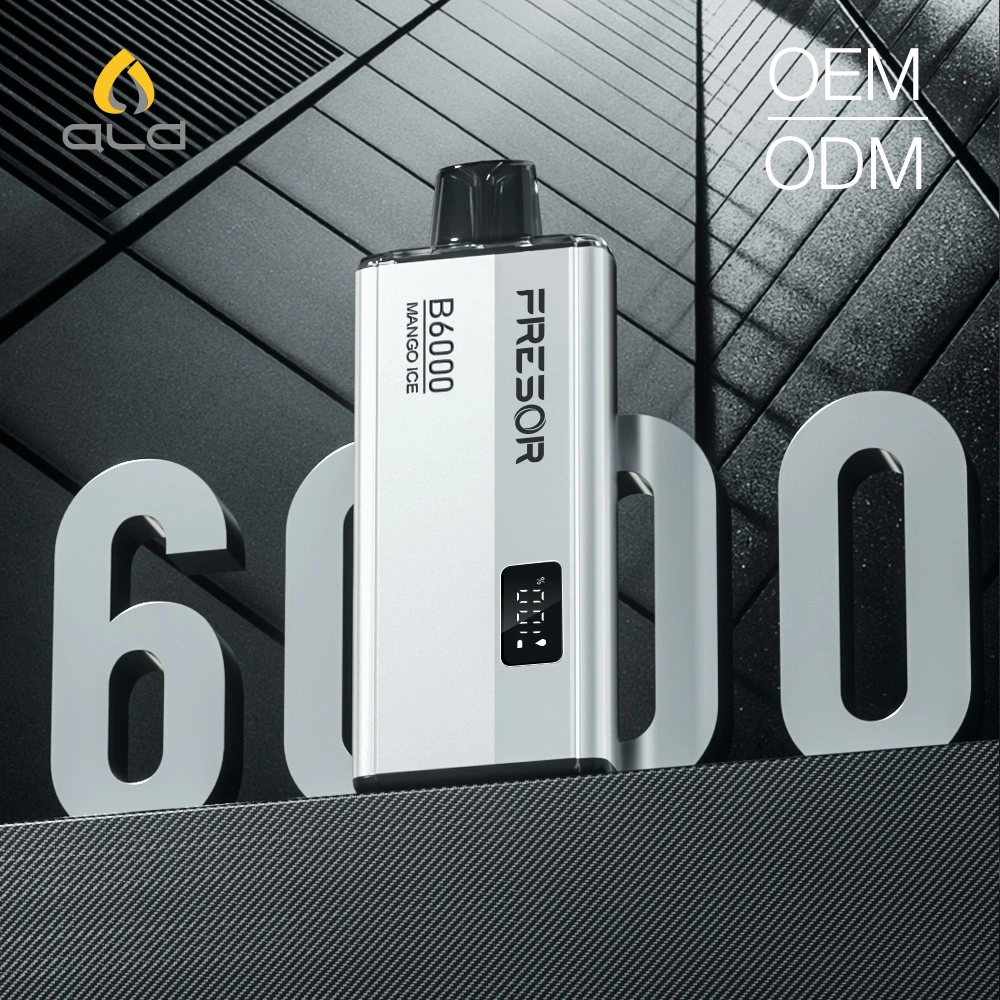 Low Resistance 0.6ohm 18.2W Big Power Big Cloud One-Time-Use Vape 6000 Puffs with Screen