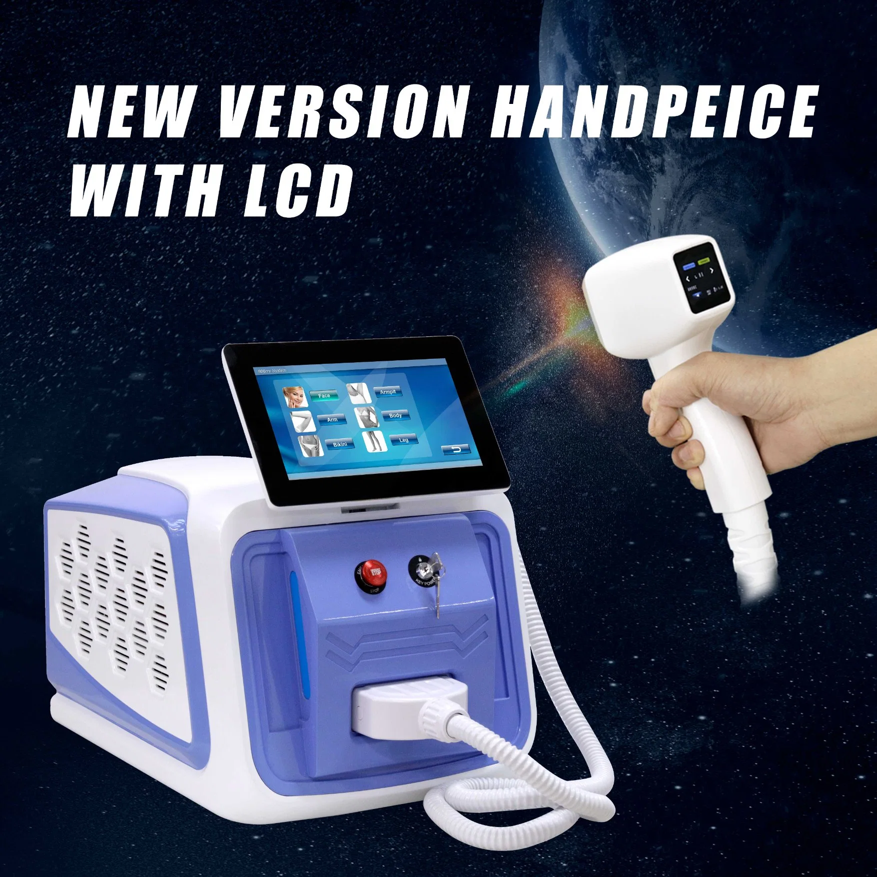 السعر الترويجي ISO Medical CE Multi 3 Wavelength Laser Ice معدات إزالة الشعر بواسطة الصمام الثنائي الليزري XL