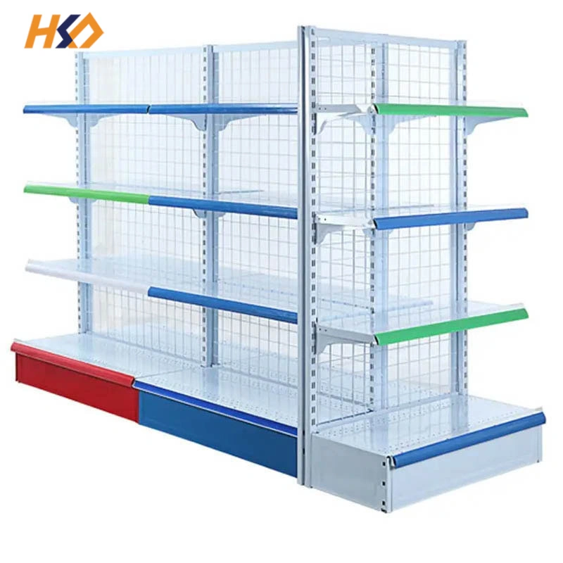 High Quality Supermarket Store Shelf Wire Shelf Basket Gondolas Display