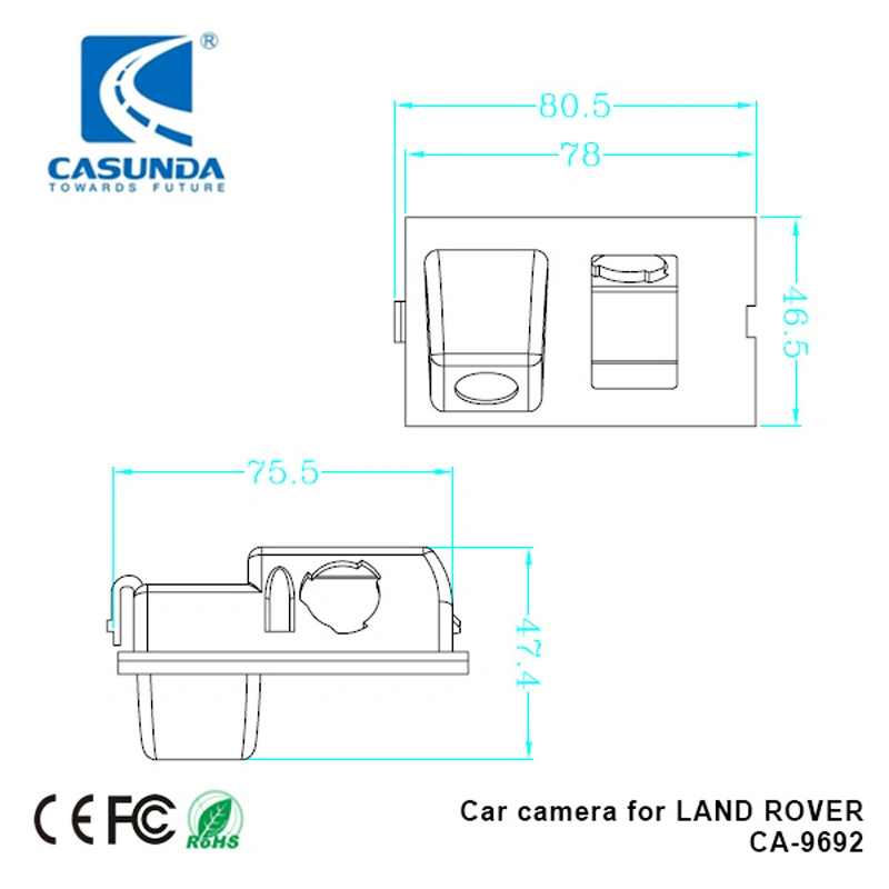 HD CCD Car Reverse Rear View Camera for Lr Freelander 2 Discovery 3 4 Range Rover Sport Car Cameras System