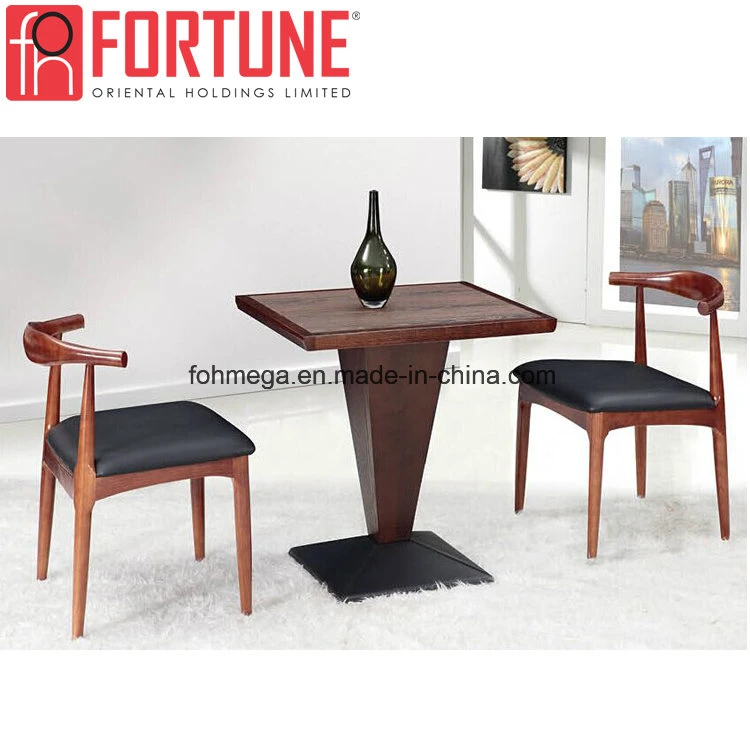 High quality/High cost performance  Restaurant Leather Chairs with Power Coasted Legs Table (FOH-BCA05)