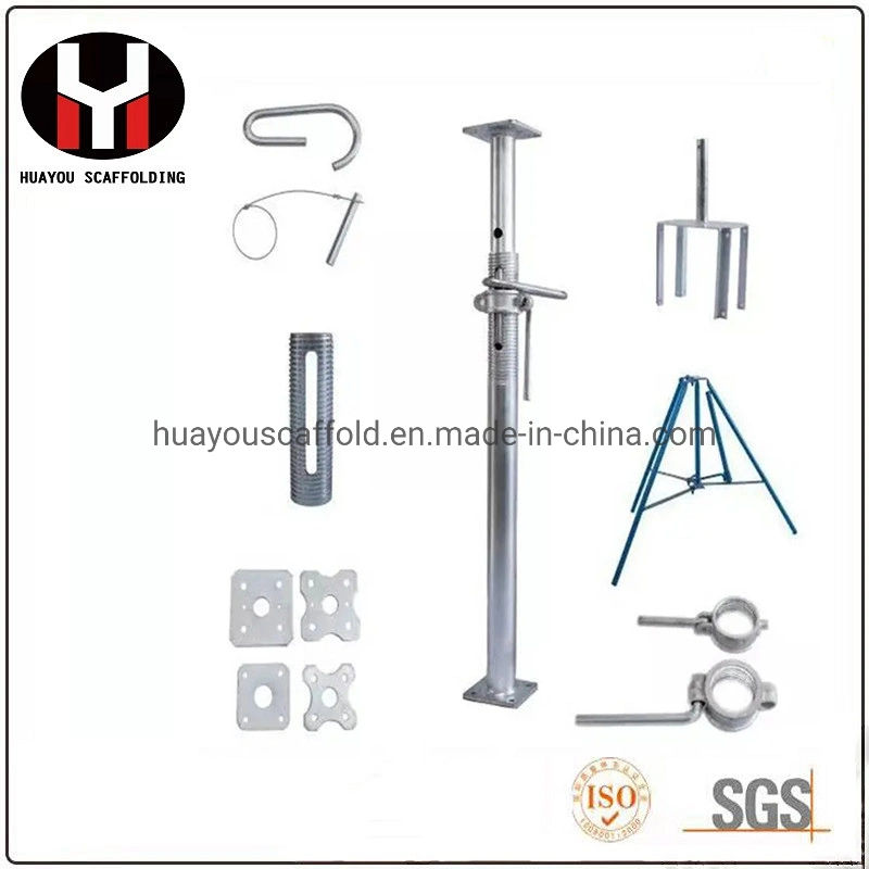 Formwork Telescopic Post Steel Construction Scaffolding Support Shoring Adjustable Steel Prop Scaffold with Certificate