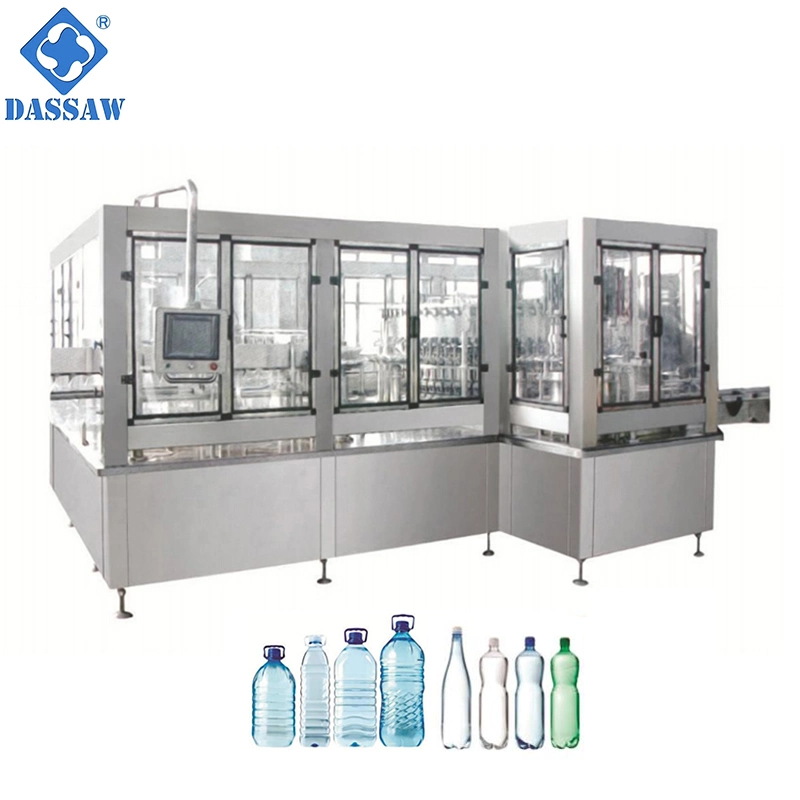 High Accuracy Small Bottle 3 in 1 Automatic Pet Bottle Drinking Beverage Mineral Water Rinsing Filling Capping Machine