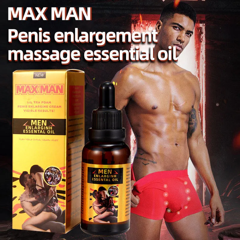 Max Man 30ml Penis ampliación Masaje aceite esencial para los hombres Para ampliar su pene