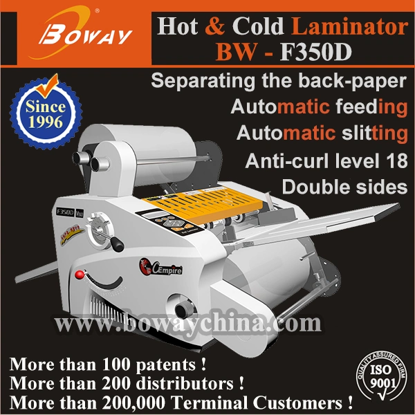 Book Cover Automatic Double Sided Film Hot Roll to Roll Laminating Machine